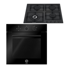 Neox F66 4 COG G K BG + FQ604VTGLNL GPL Φούρνος Υγραερίου άνω Πάγκου 64lt με Εστίες Υγραερίου Π59.8εκ. Μαύρος